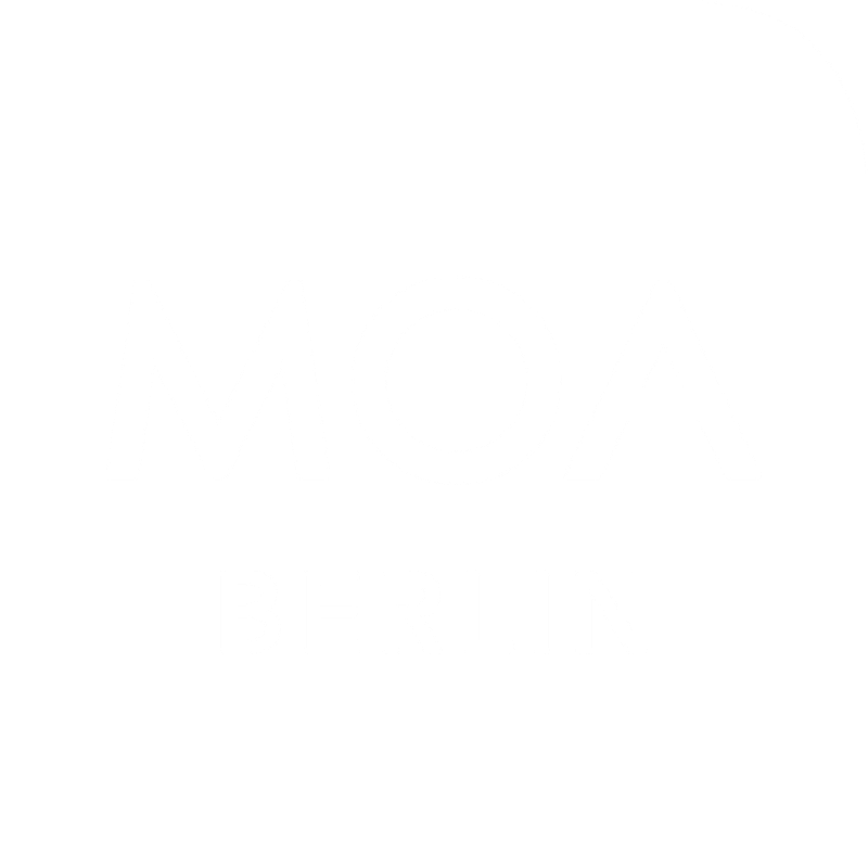 Hotel MOA Berlin logo in white - leads to the homepage.
