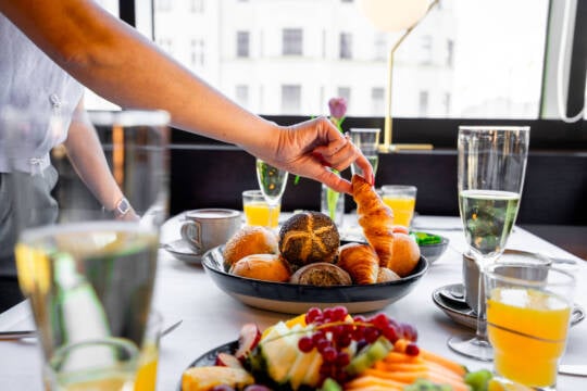 Best hotel breakfast in Berlin with a rich breakfast buffet, fresh ingredients, regional products and a large selection for hotel guests and visitors.